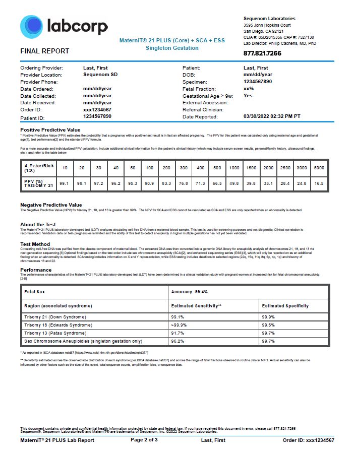 MaterniT 21 Plus (Core) + SCA + ESS Sample Report page 2.png